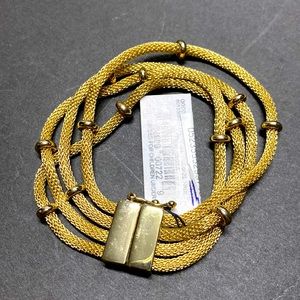NWT Anne Klein gold multi-strand bracelet